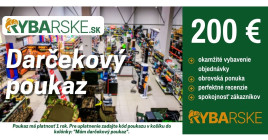 Darčeková Poukážka Rybarske.sk 200€