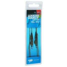 Montáž S Olovenou Šnúrkou Leadcore Leadclip 45lb 60cm Camo Weed