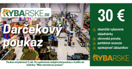 Darčeková Poukážka Rybarske.sk 30€