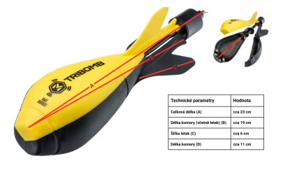 Kŕmna raketa Tribomb Bait Rocket