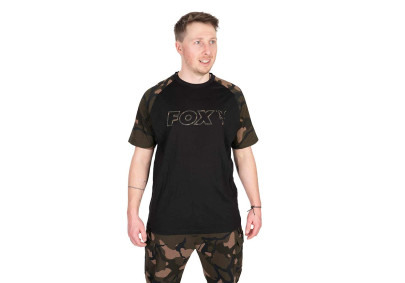 Tričko Black / Camo Outline T