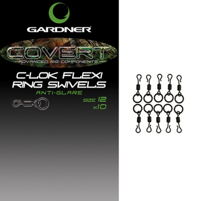 Obratlík s krúžkom Covert C-lok Flexi Ring Swivels veľ.12
