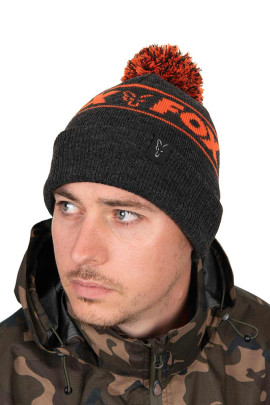 Čiapka Collection Bobbles Black Orange
