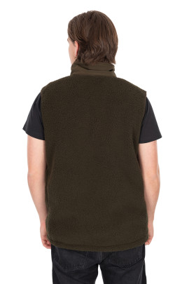 Vesta Olive Sherpa Hybrid Gilet1