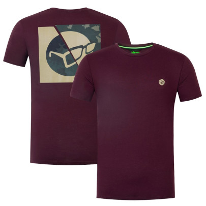 Tričko Le Split Tee Burgundy