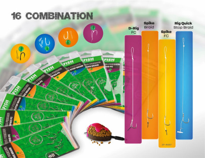 Nadväzec Method Feeder Rig Spike Braid 5ks