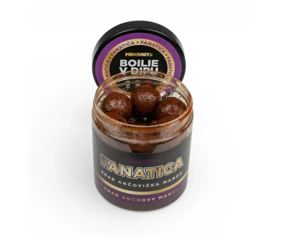 Boilies v dipe Fanatica Krab Ančovička Mango 250ml