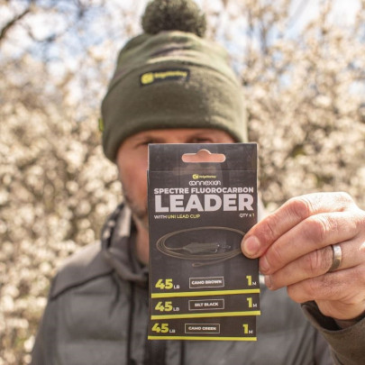 Montáž Spectre FLuorocarbon Uni Lead Clip Leader Camo Brown 45lb