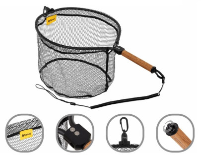 Podberák Muškársky King M Nature s Magnetom a pogumovanou sieťkou