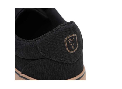 Topánky Black Canvas Shoe