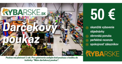 Darčeková Poukážka Rybarske.sk 50€