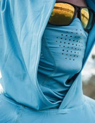 Tričko UV Bay UPF Hoodie Sea Breeze