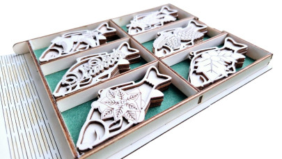 Vianočná kazeta s ozdobami Kapor