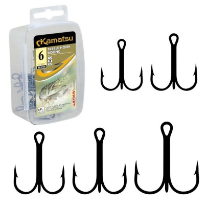 Trojháčiky K-077 Treble Hook Round