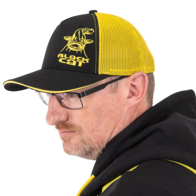 Šiltovka Black and Yellow Trucker Cap