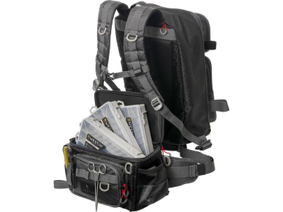 Batoh na prívlač W4 Master Backpack 3 Boxes XL Titanium Black 3in1