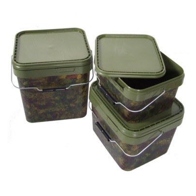 Vedrá hranaté Square Camo Buckets