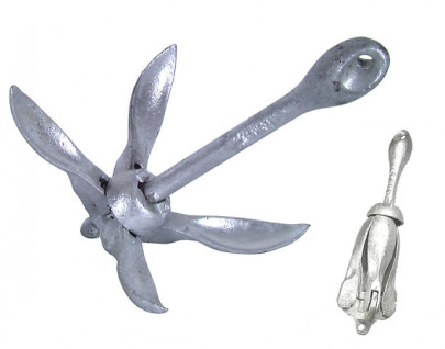 Skladacia rybárska kotva