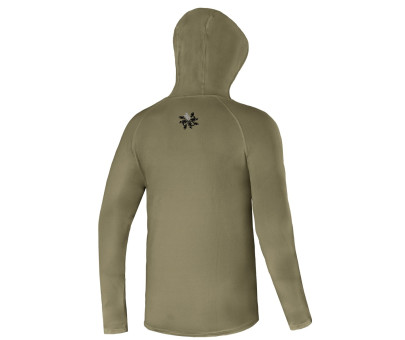 Tričko UV50+ Hoodie Olive Green
