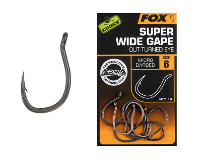 Háčiky Edges Super Wide Gape Outturned Eye