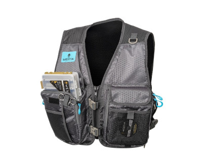 Vesta W4 Fishing Vest 2 Boxes Titanium Grey