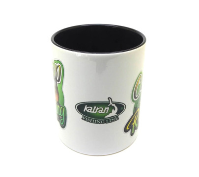 Hrnček Katran White with Black Handle