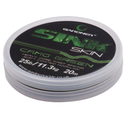 Nadväzcová šnúra Sink Skin Camo Green 25lb 20m