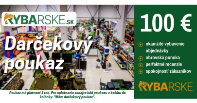Darčeková Poukážka Rybarske.sk 100€