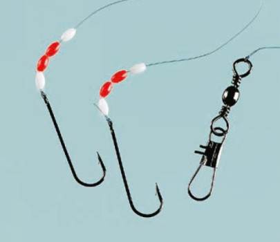 Nástraha Deadbait rig 2-hákový 2 0.40mm line s guličkami