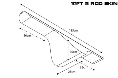 Obal na udice Scope OPS Hi Protect 2 Rod Skin 10ft