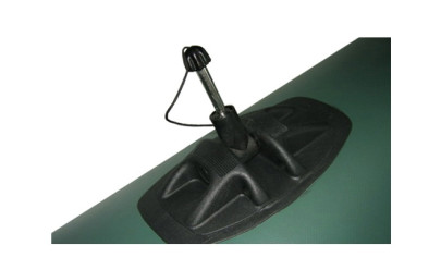 Čln K-220 T zelený + lamelová podlaha + držiak motora