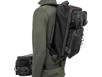 Batoh na prívlač W4 Master Backpack 3 Boxes XL Titanium Black 3in1