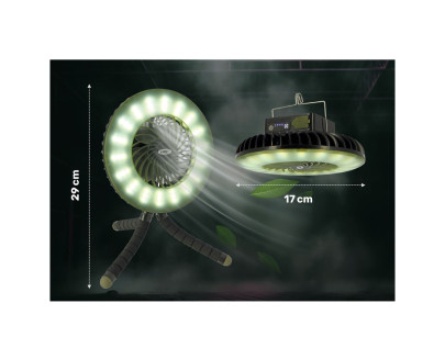 Ventilátor a Svetlo Dynamic Fan Bivvy Light