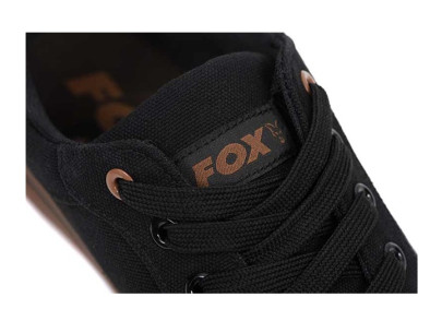 Topánky Black Canvas Shoe