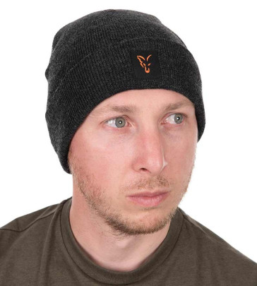 Čiapka Collection Beanie Black Orange