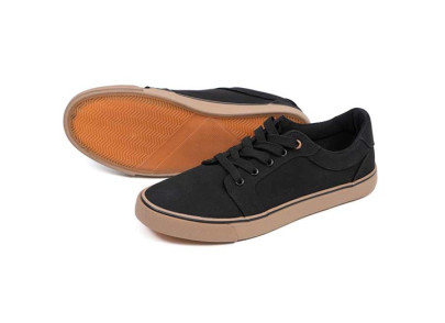 Topánky Black Canvas Shoe