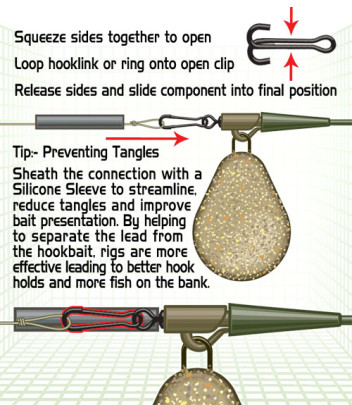 Rýchlo-karabinka Covert Easi Clips 20ks