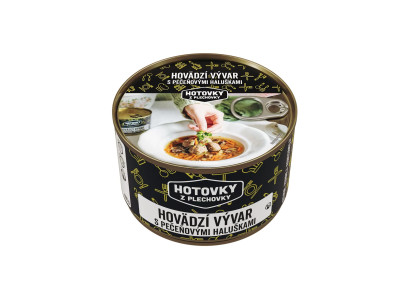 Jedlo Hotové Hovädzí vývar s pečeňovými haluškami