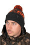 Čiapka Collection Bobbles Black Orange