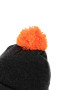Čiapka Collection Bobble Hat Black Orange