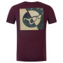 Tričko Le Split Tee Burgundy