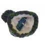 Detská Čiapka Maxi PomPom Beanie Šedozelená